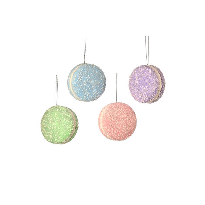 3" Foam Macaroon Ornament - Set of 4