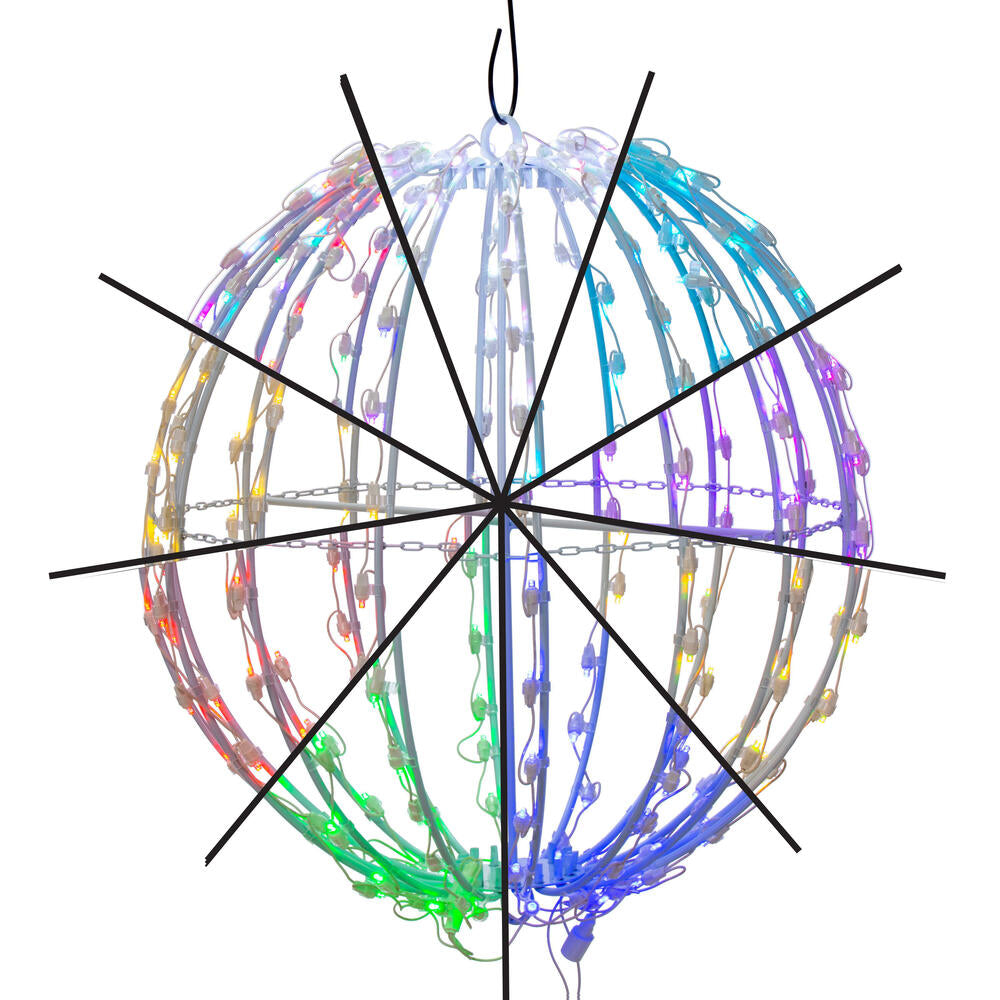 Foldable Spheres - RGBWW - Commercial Frame - Multiple Effects