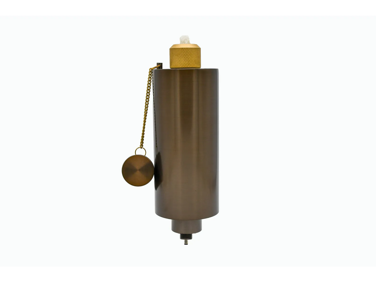 LumienPRO RGBWW 7W Antique Brass Tiki Torch LED Landscape Light