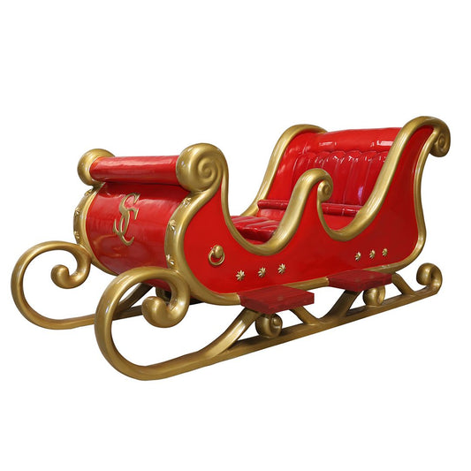 10 Foot Santa Sleigh 4 Seater Resin Display