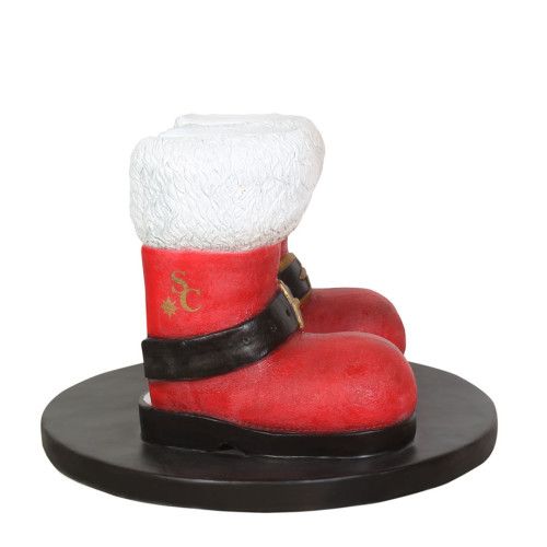 Santa Boots Photo Op Resin Display