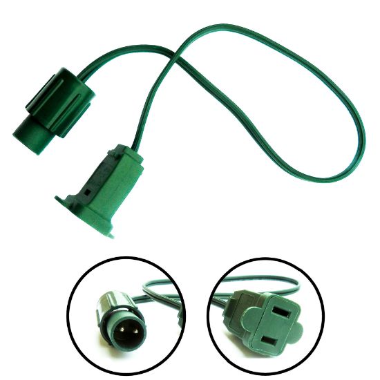 TruLit Pro Coaxial Converter- Male Coax to Female Plug