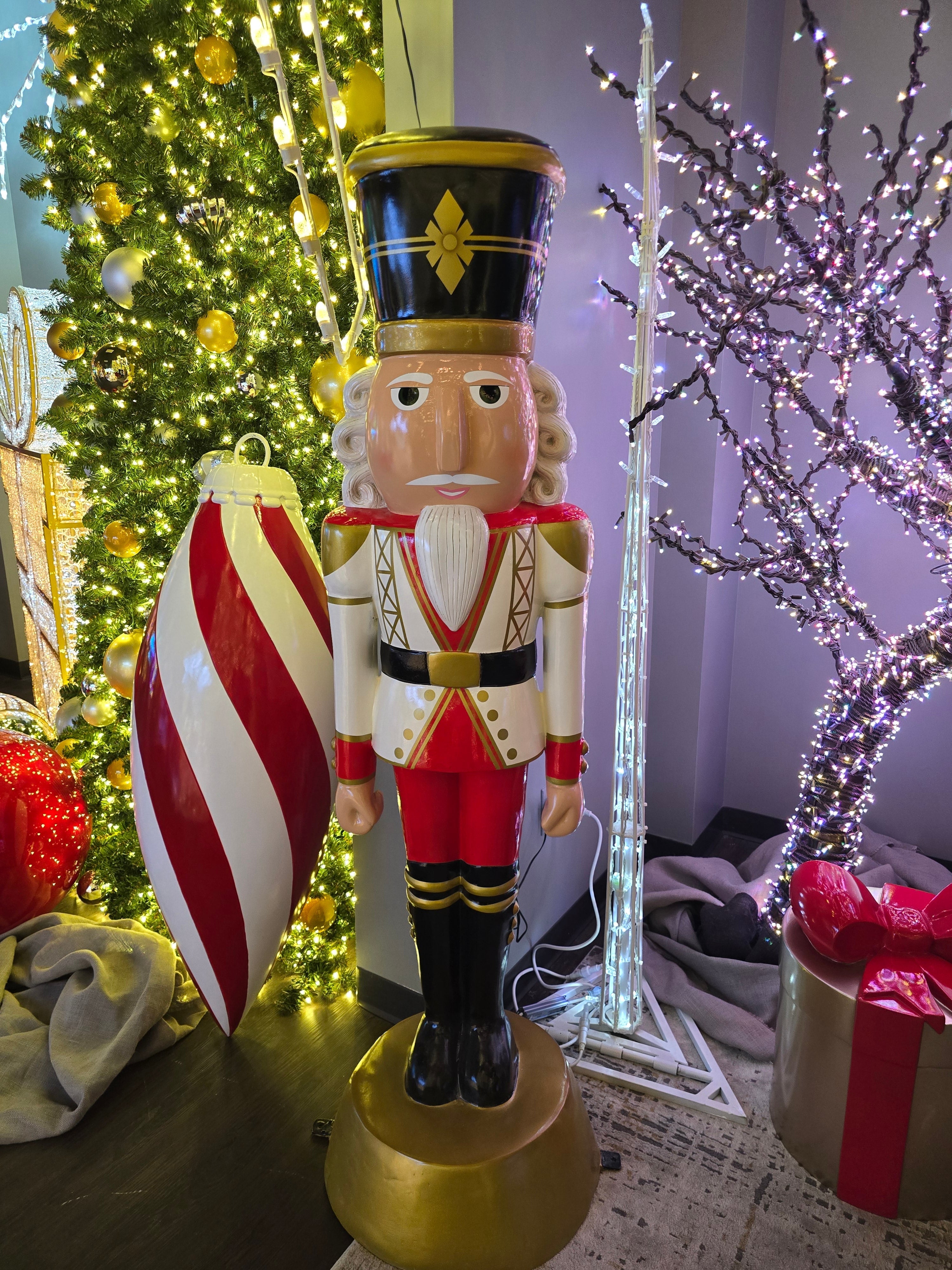 Freestanding Elegant Nutcracker Resin Display