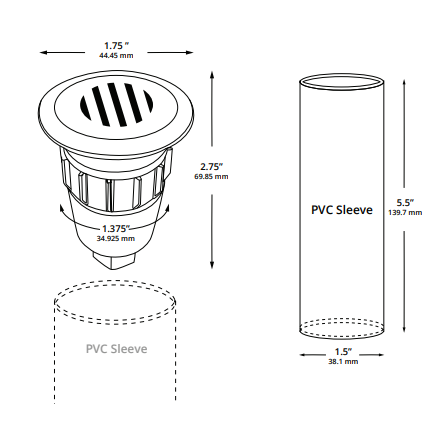 Willow Brass Drop-In Marker Light