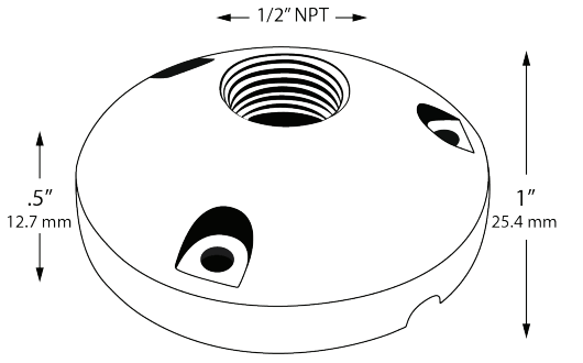 Aluminum Tapered Surface Mount