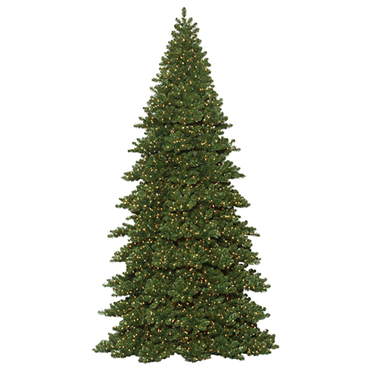 Commercial Frame Tower Christmas Tree - Branched Style - Coaxial Warm White Lights 12' -40'