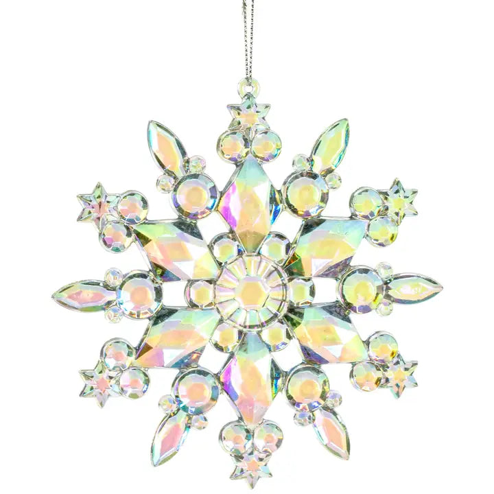 5" Hanging Iridescent Star Ornament