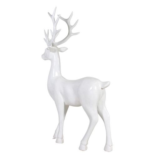 6 Foot Elegant Standing Deer Resin Display