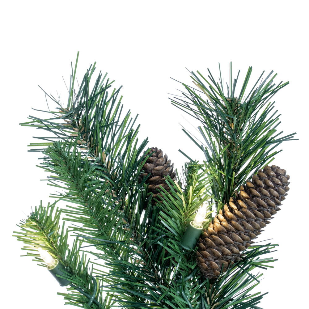 Denali Pine Garland - Prelit - Warm White LIghts Garland