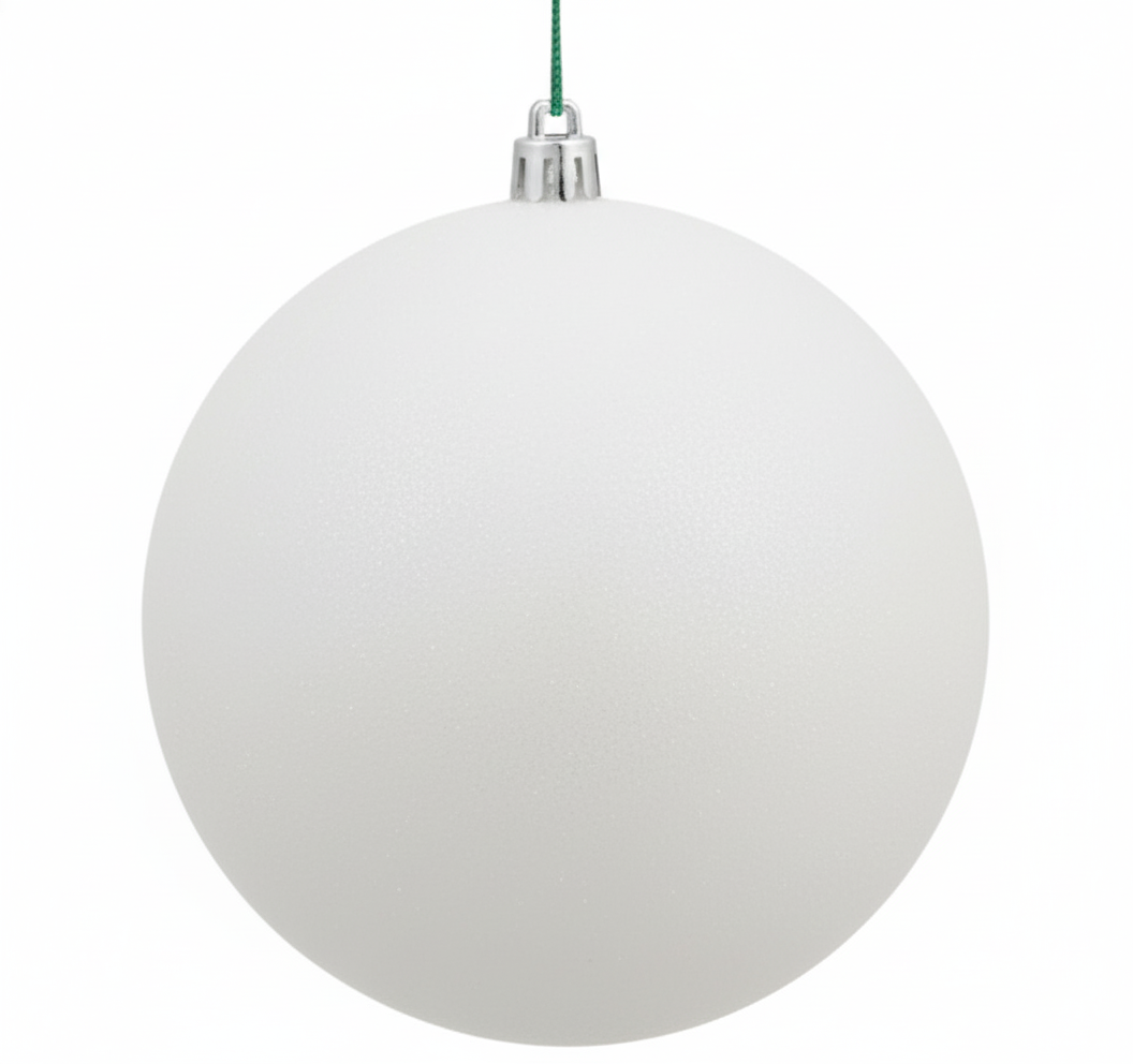 White - Shatterproof Ball Christmas Tree Ornaments