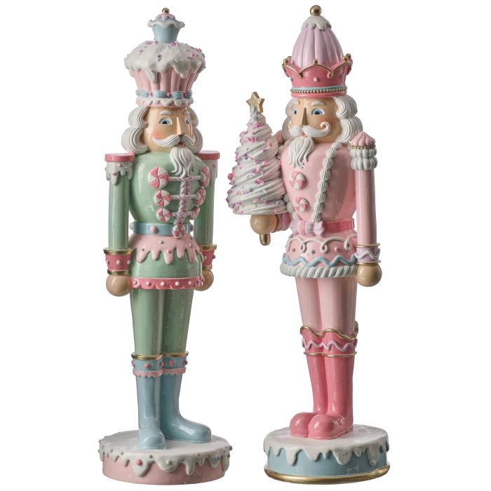 18" Resin Dessert Toy Soldier  - Set Of 2