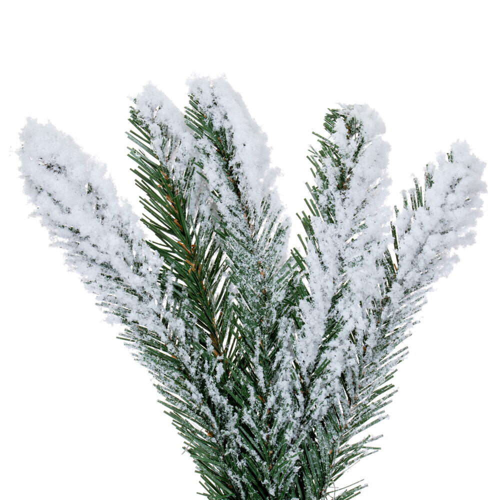 Snowy Flocked Alpine Accent Tree - Slim Profile (4.5' - 7')