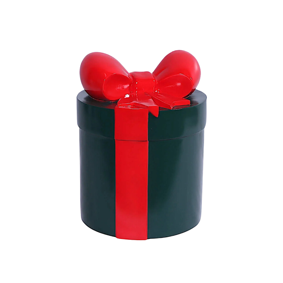 22 x 17 Inch Round Gift Box Resin Display