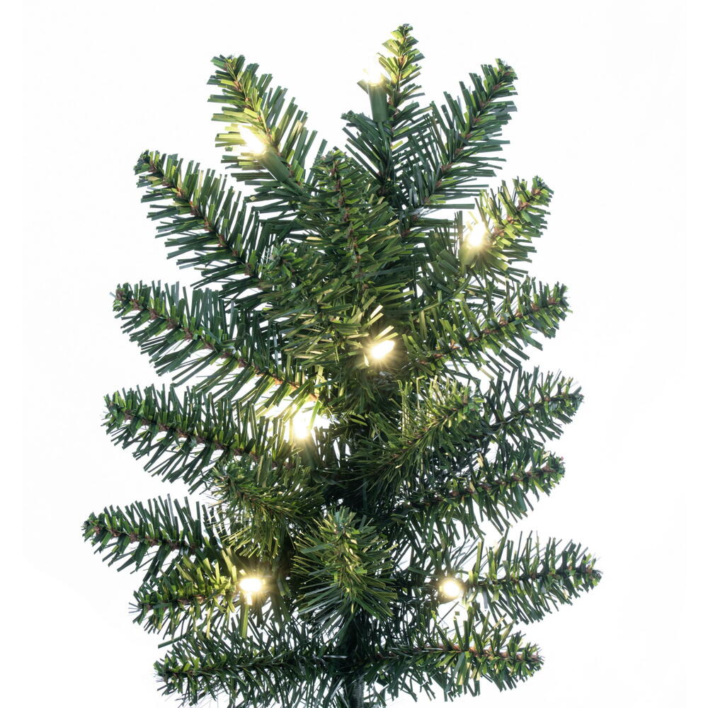 Chapel Half Christmas Tree with Warm White Lights (7.5' and 9')