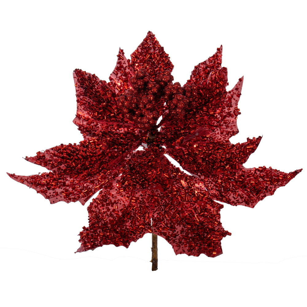 Glitter Poinsettia UV (Set of 2/Bag)