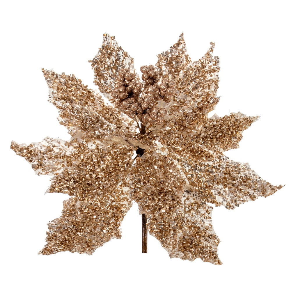 Glitter Poinsettia UV (Set of 2/Bag)