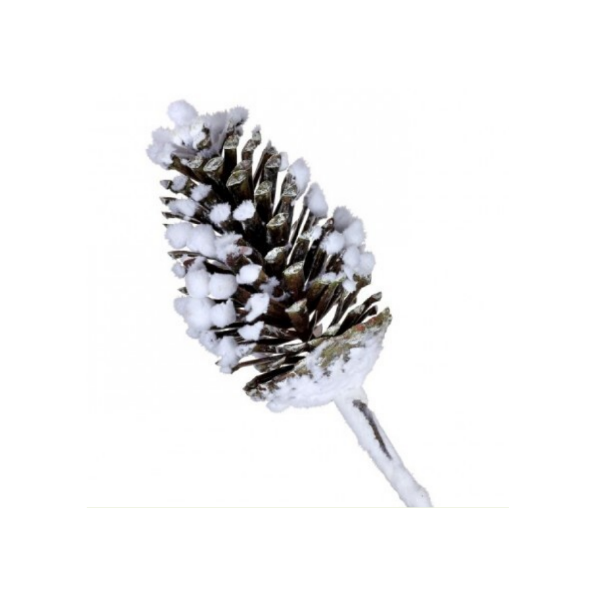 15" Snowy Pinecone Pick