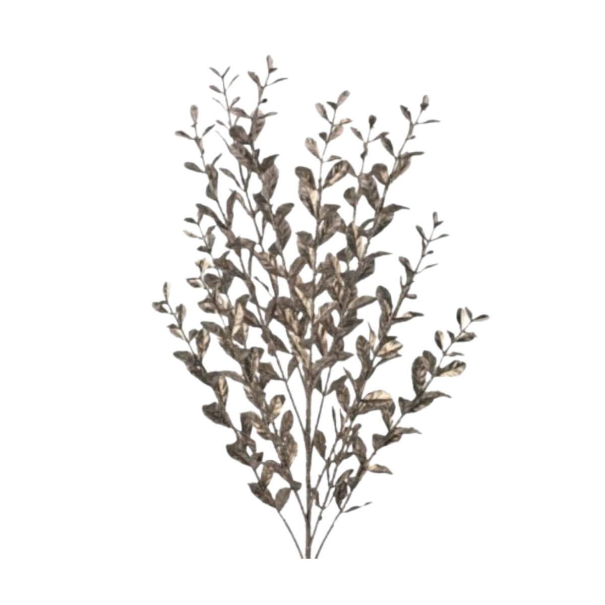 23" Painted Glitter Boxwood Spray  - Set of 12