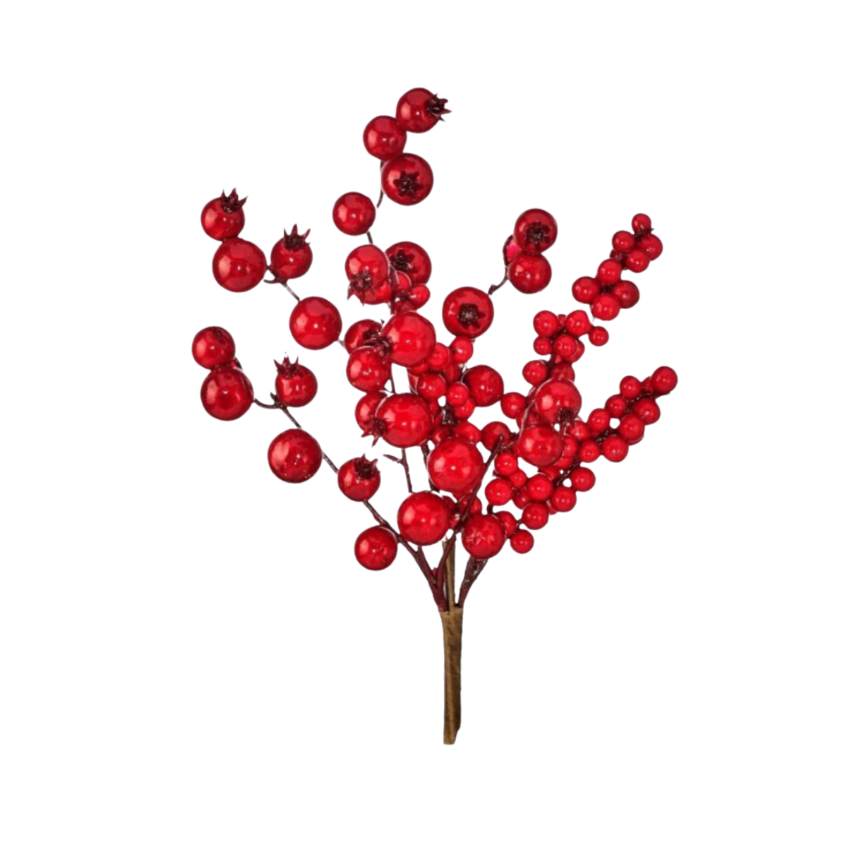 15" Waterproof Mixed Berry Crabapple Pick - Red