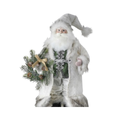 18'' Santa Figurine -Northwoods Standing Santa With Wreath