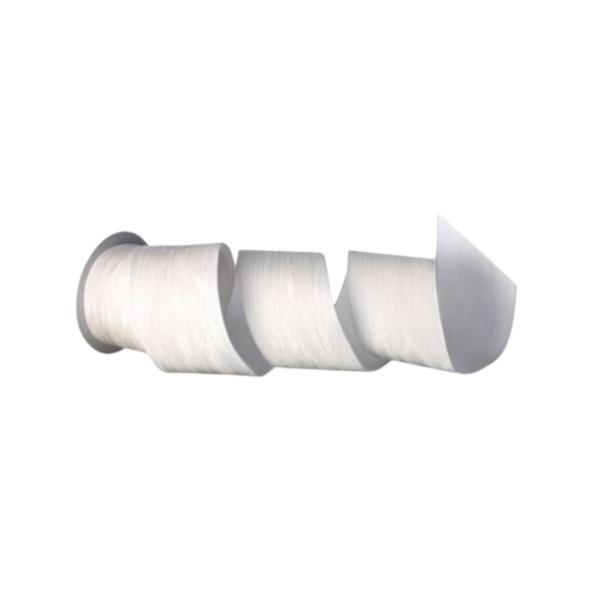 4" Ribbon - Crush Wave Velvet Ribbon - 10 yard roll - White
