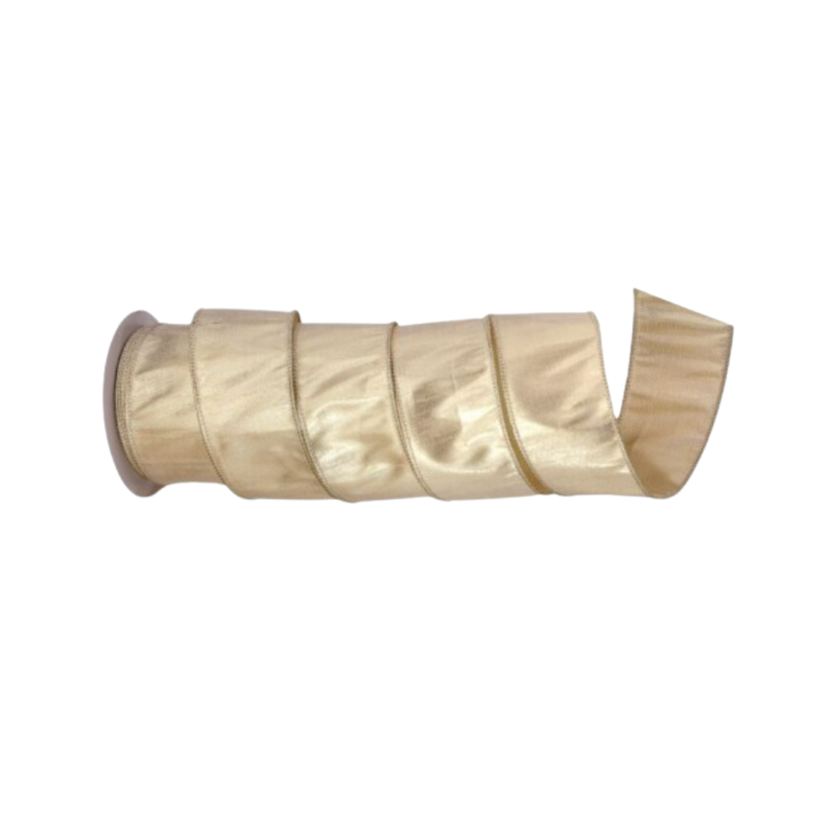 2.5" Ribbon Metallic Dupion Ribbon - 10 yard Roll