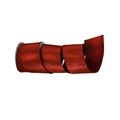 4" Ribbon Wired Velvet W/ Dupion Back Ribbon - 10 yard roll - Burgundy