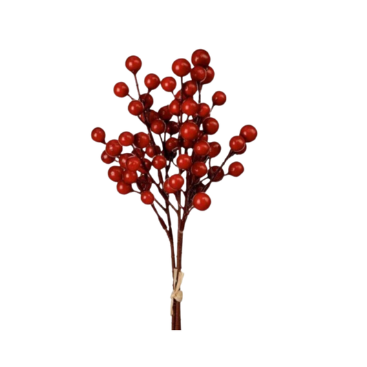 11.5" Waterproof Berry Bunch  - Red
