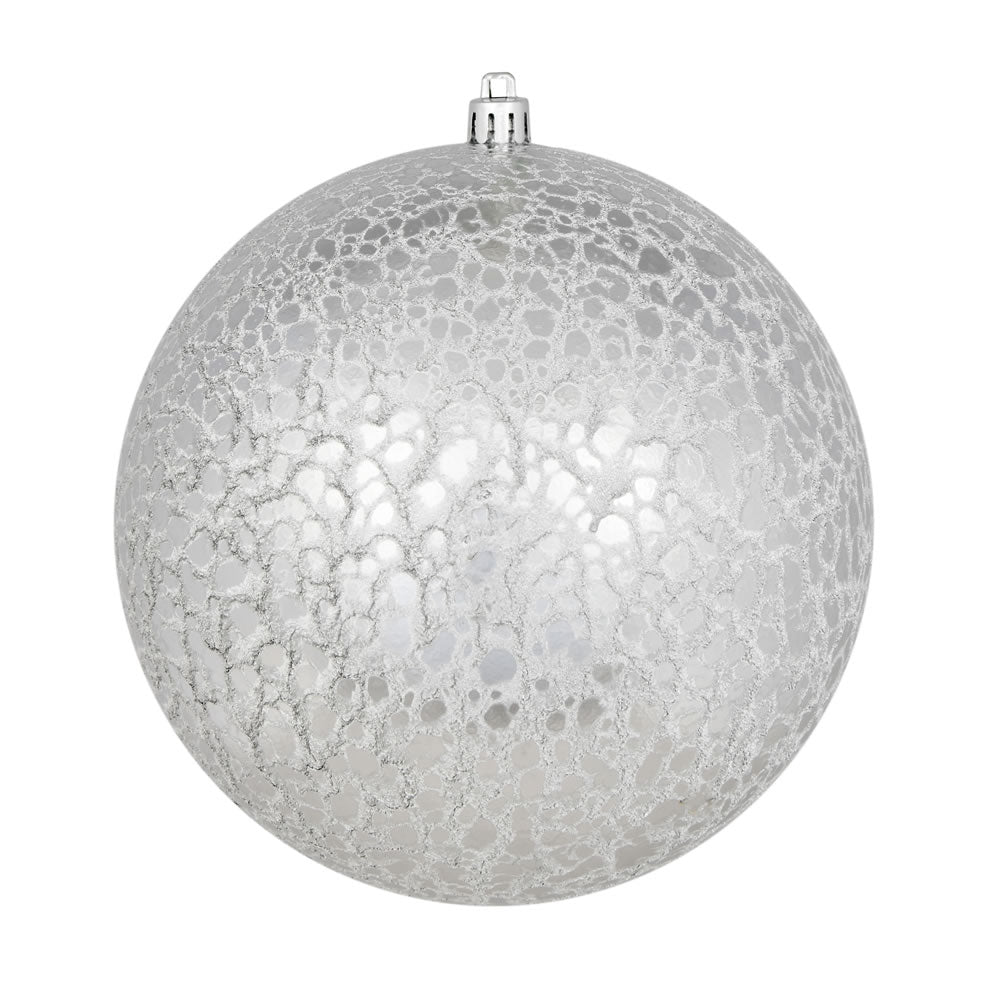 8" Crackle Ball Ornament