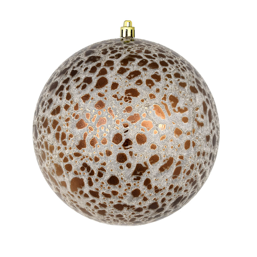 4" Crackle Ball Ornament - Set of 6