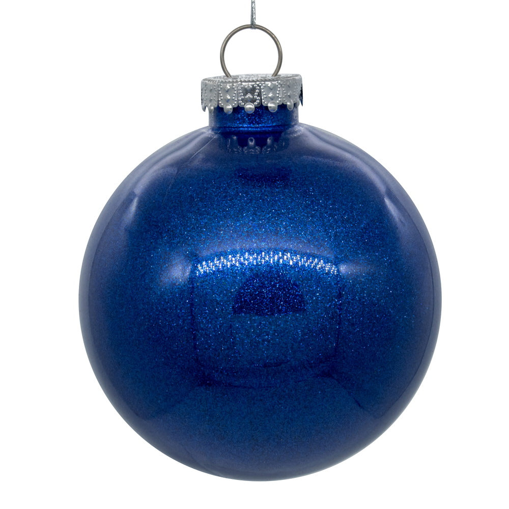 6" Glitter Clear Ball - Set of 4