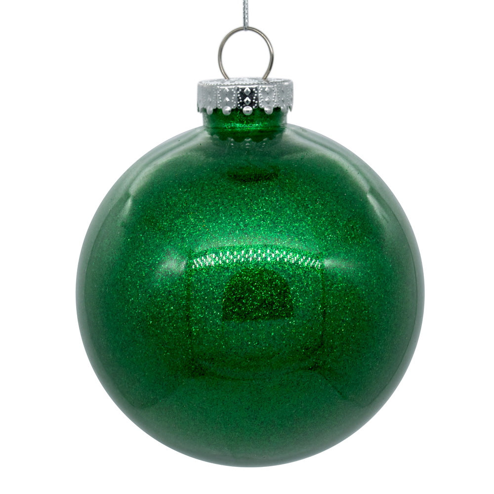 6" Glitter Clear Ball - Set of 4