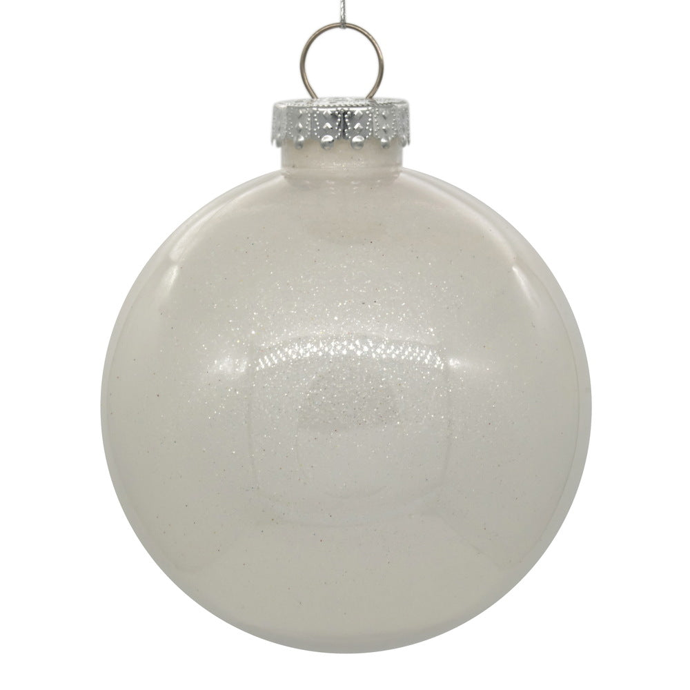 6" Glitter Clear Ball - Set of 4