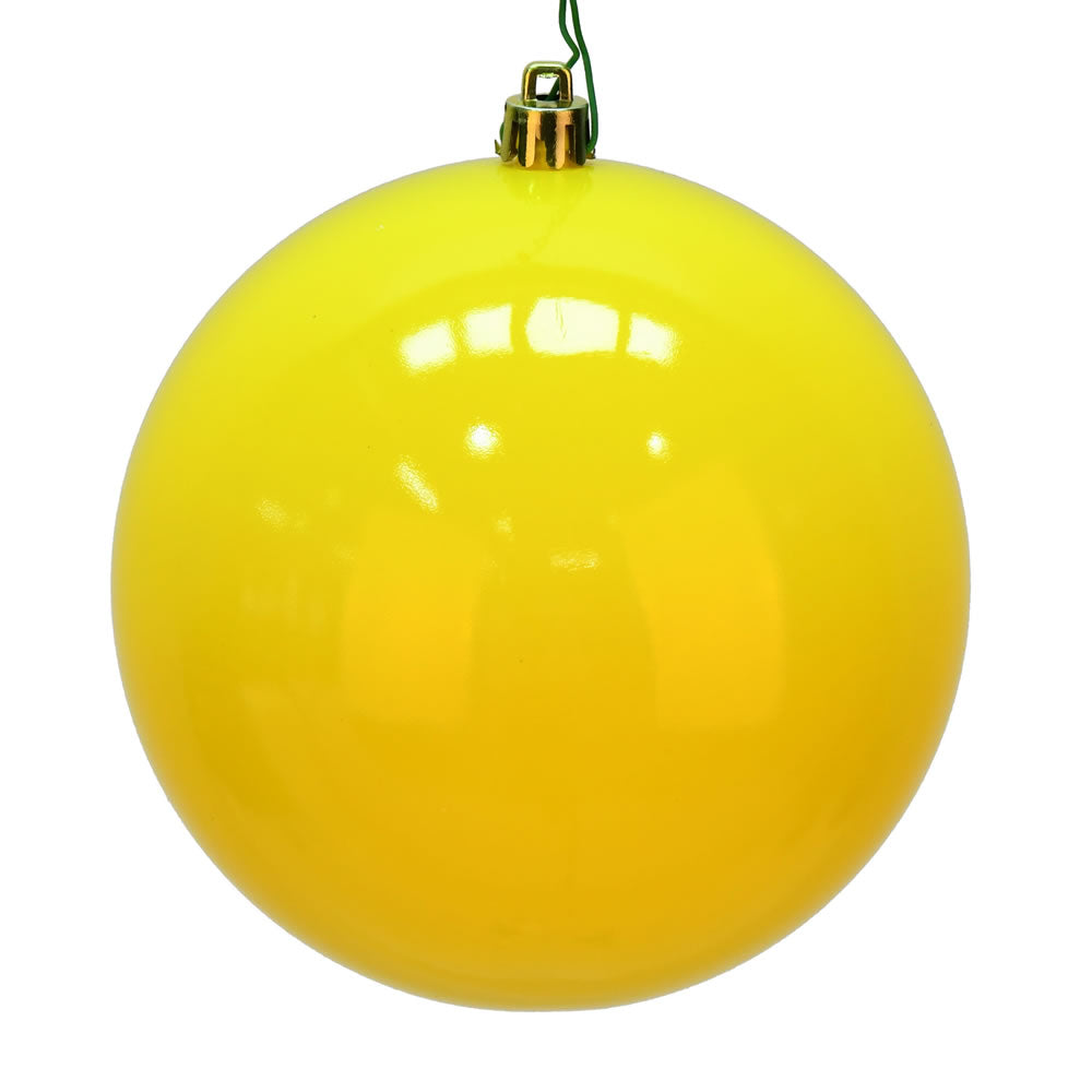 Yellow - Shatterproof Ball Chritsmas Tree Ornamanets