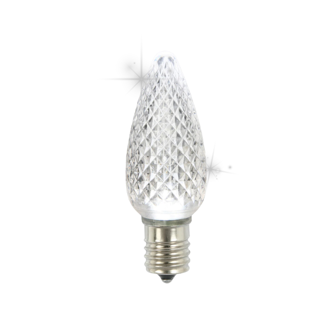 LED C9 - Transparant Faceted Bulb - Twinkle