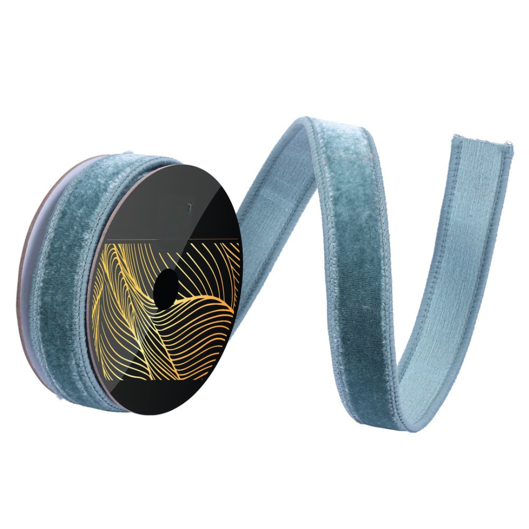 1" x 10 Yards Ivory Velvet Dupion Ribbon