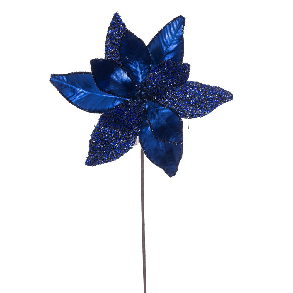 21.5" Poinsettia 11" Flower - Set of 6