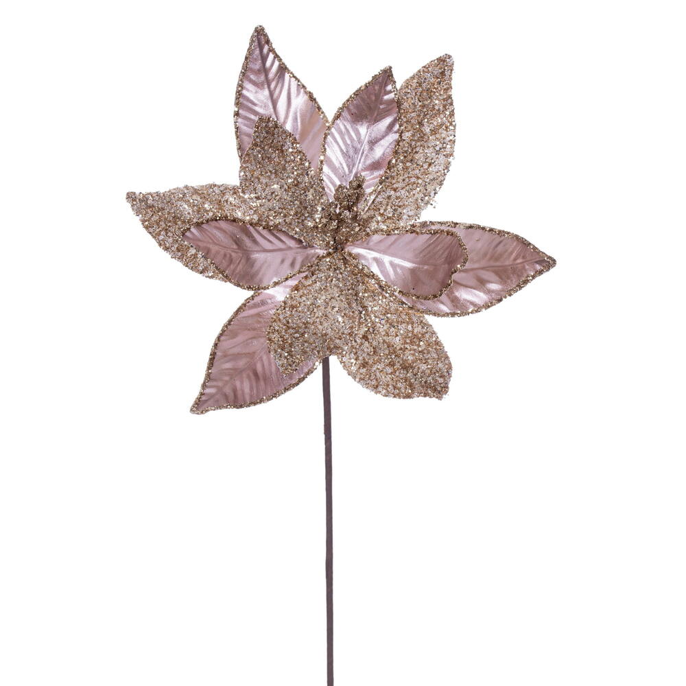 21.5" Poinsettia 11" Flower - Set of 6
