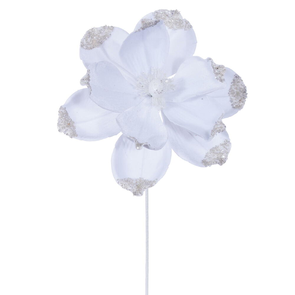 21.5" Velvet Magnolia 13" Flower - Set of 4