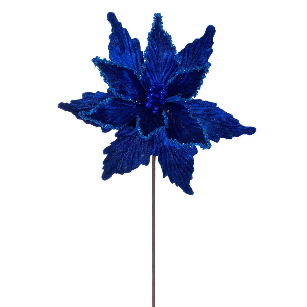 21.5" Poinsettia 12" Flower - Set of 6