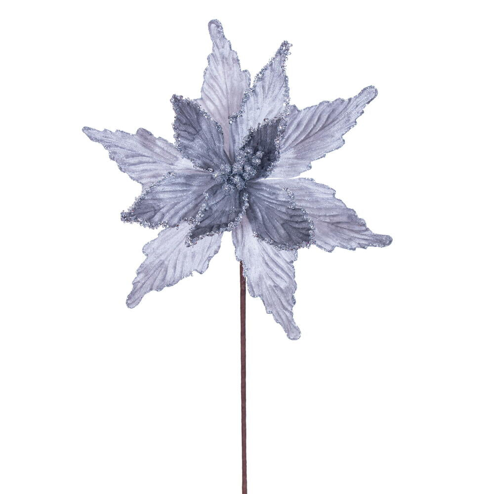 21.5" Poinsettia 12" Flower - Set of 6