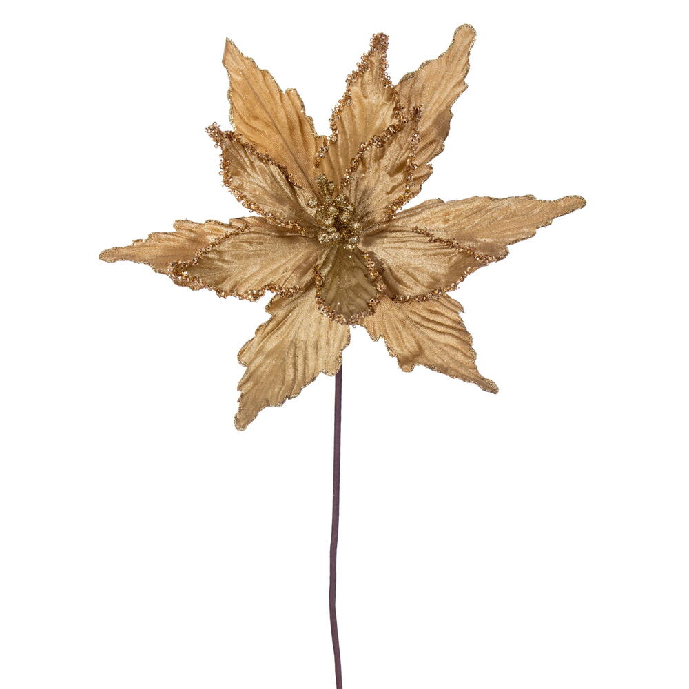 21.5" Poinsettia 12" Flower - Set of 6