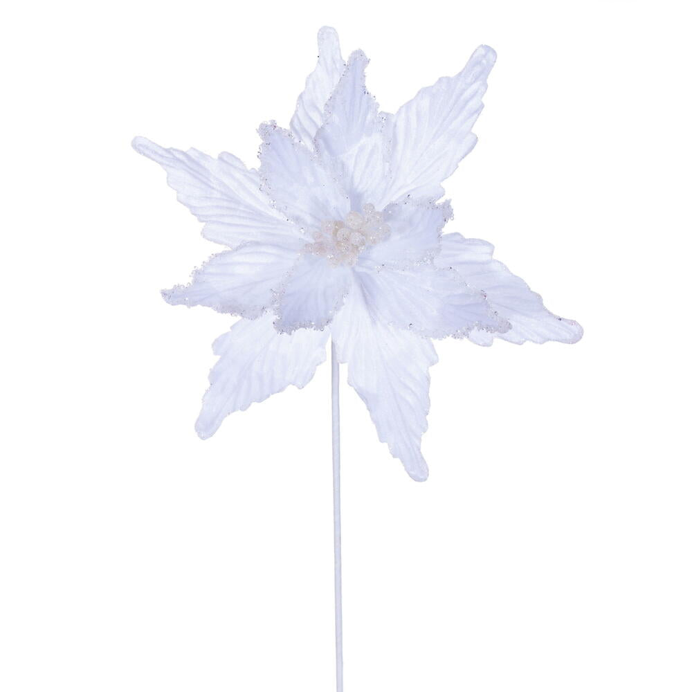 21.5" Poinsettia 12" Flower - Set of 6