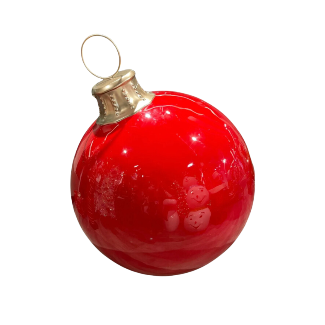 44 Inch Ornament Ball with Metal Stand Resin Display
