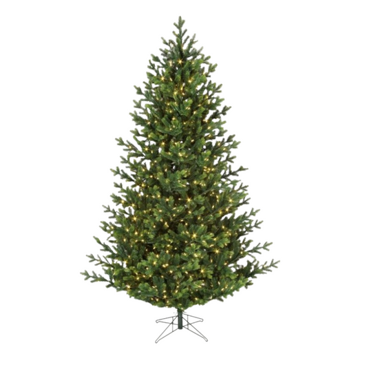 Layered Balsam Christmas Tree with Multi Function Dual LED (Multi and Warm White) Lights (6.5' - 12')
