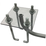 CENTER SQUARE 6x6 Silhouette Bollard