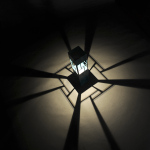 CENTER SQUARE 6x6 Silhouette Bollard