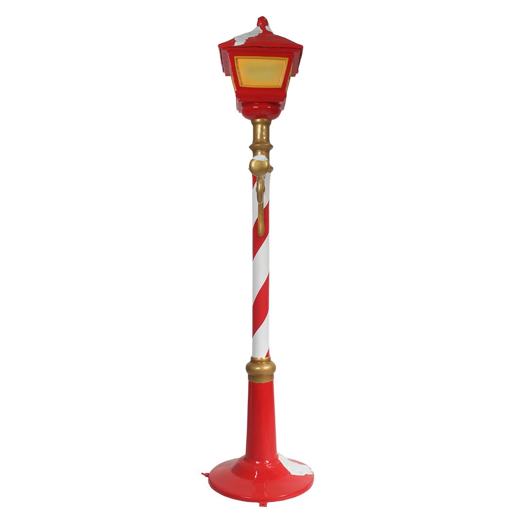 78 Inch Christmas Lamp Post Resin Display