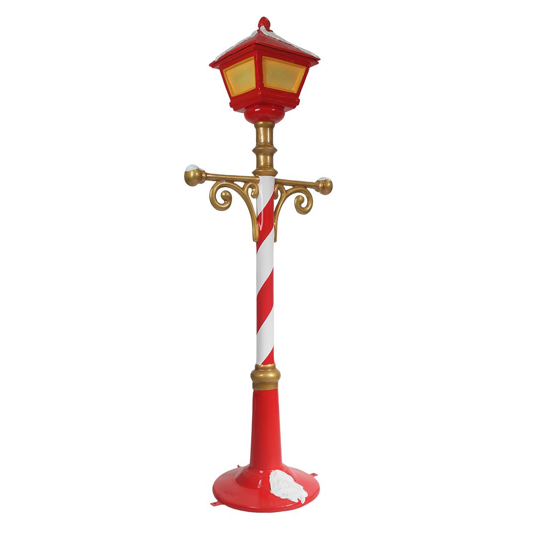 78 Inch Christmas Lamp Post Resin Display