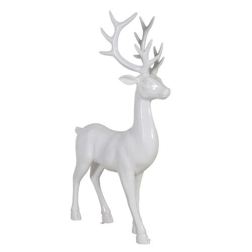 6 Foot Elegant Standing Deer Resin Display